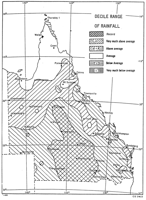 Flood 1990 - Rainfall map April